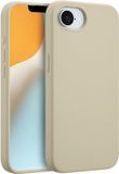Accezz Liquid Silicone Backcover met MagSafe voor de Apple iPhone 17e / 16e - Stone