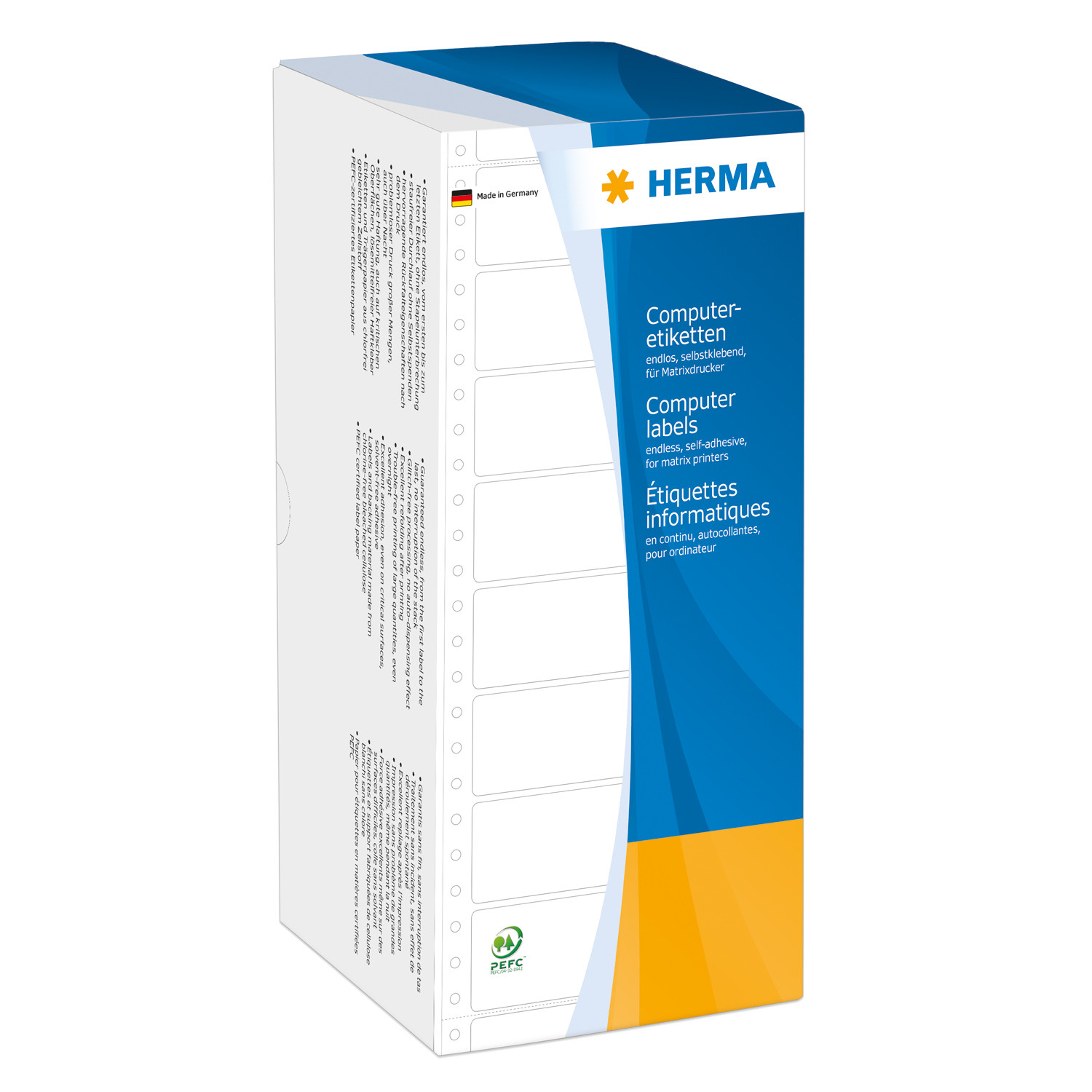 HERMA Computeretiketten eindloos 101.6x48.4 mm 1-banen 6000 St.