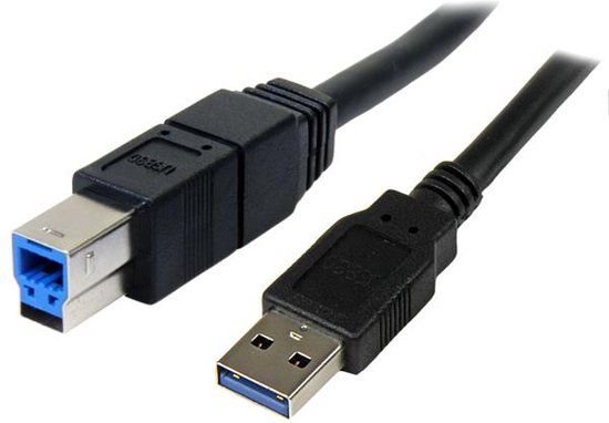 StarTech.com 3 m USB 3.0 A-naar-B Kabel - Zwart