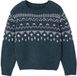 Vertbaudet Jongens trui met jacquard en ronde hals
