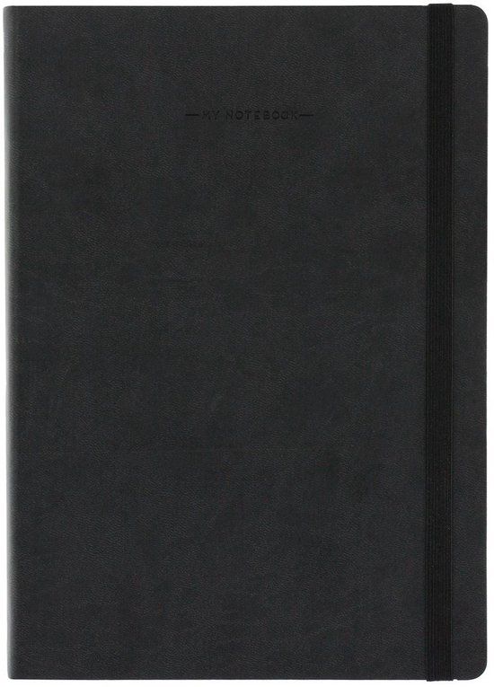 LEGAMI notitieboek zwart - A5+ - Blanco