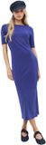 No Matter What Mega Merchant GMBH Robe longue à manches courtes Saks Blue L