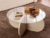 AEROMA Table basse ronde Ø 75 cm travertin