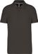 Kariban Herenpolo korte mouwen met knopen Dark Grey - 3XL
