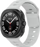 Strap-it Outdoor siliconen smartwatch bandje - lichtgrijs