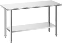 Vevor Werktafel Roestvrij Staal 1524 x 610 x 864 mm