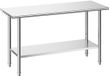 Vevor Werktafel Roestvrij Staal 1524 x 610 x 864 mm