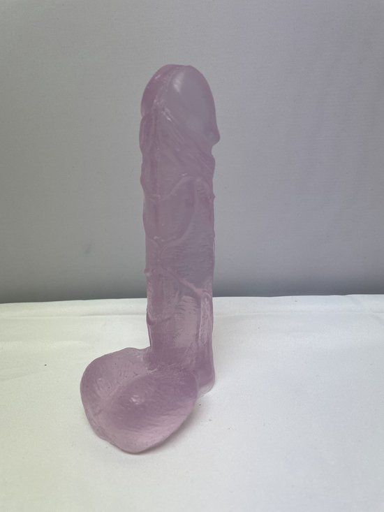 Eigenmerk Home made Home made Zeep in penis/piemel vorm - lila - lavendel - 14 cm