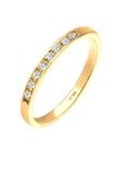 Elli DIAMONDS Ring - Women's Classic Diamond Ring (0.04 ct) in 925 Sterling Silver