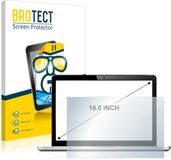 BROTECT - Screenprotector voor Laptops met 16 inch Schermen [354 mm x 199 mm, 16:9] - Folie Beschermfolie transparant -