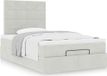 Maison Exclusive - Cadre de lit ottoman avec matelas, gris clair, 120x190 cm, velours