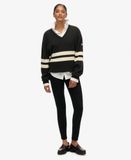 Superdry Gestreepte V-hals trui voor dames