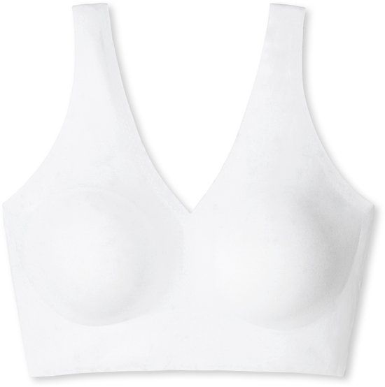 Schiesser Invisible Soft Dames Beha - Bustier microvezelstof uitneembare pads wit - weiss - EU 38