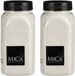 Mica Decorations decoratie zand - 2x - 650ml - wit