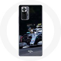 Maniacase Hoesjes voor Xiaomi Redmi Note 10 Pro Formule 1 Valtteri Bottas F1 Racer Zwart