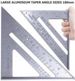 Actie4you Winkelhaak - 7 Inch - Aluminium - Met Maatverdeling