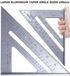 Actie4you Winkelhaak - 7 Inch - Aluminium - Met Maatverdeling