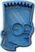 Cuticuter Simpsons baardknipper, blauw, 8 x 7 x 1,5 cm