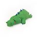 ZippyPaws Snooziez met Shhhqueaker - Alligator hondenspeelgoed met stille pieper