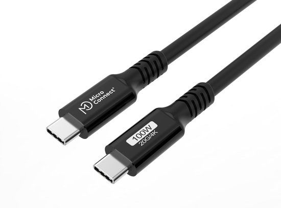 Microconnect USB3.2CC5 USB-kabel 5 m USB 3.2 Gen 2 (3.1 Gen 2) USB C Zwart