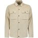 No Excess Overshirt Fermeture boutonnée Velours côtelé fin Stretch Ciment Taille : M | Vestes légères Outlet | Hommes | Beige