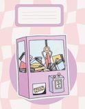 Cute Claw Machine Notebook for School, Work, Notes, Ideas & Everyday Writing