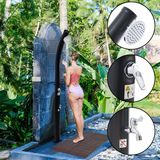 casa.pro Zonnedouche Kebomi met 18 L watertank zwart