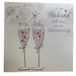Witte WHITE COTTON CARDS Handgemaakte kaart "To My Husband On Our Anniversary" wit WB43,16 cm x 16 cm