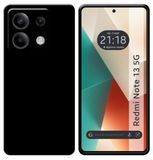 Tumundosmartphone Siliconen hoes van TPU-gel, zwart voor Xiaomi Redmi Note 13 5G
