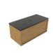 Saniclass Holz Frame Badkamermeubelset - 100x45x43cm - Noche basalten wastafelblad gepolijst (zwart) - 1 kraangat - 1 lade - mat eiken natural (hout) SW1420769/SW728237