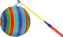 Merkloos Mooie Lampion Multicolor met lampionstokje setje