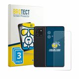 BROTECT Screenprotector 3 Stuks voor Motorola ThinkPhone (Voor+Camera) Beschermglas transparant