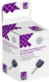 TRU COMPONENTS T1906C155 Dubbele adereindhulzen 1.50 mm² Deels geïsoleerd Zwart 100 stuk(s)