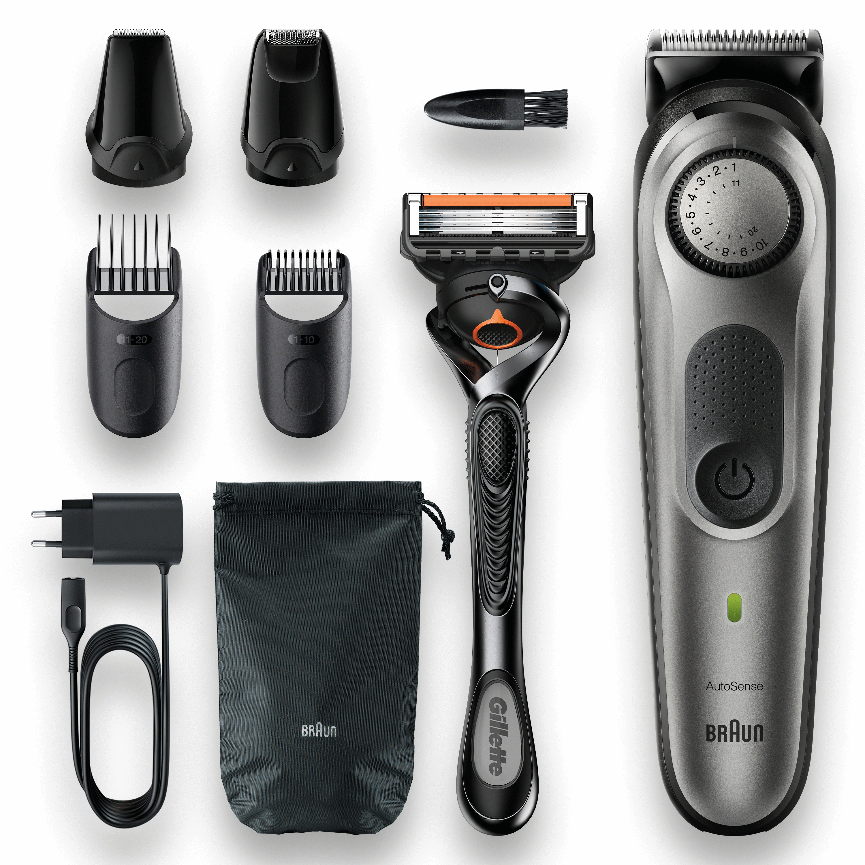 Braun Braun Baardtrimmer 7 BT7320, Baardtrimmer Voor Mannen, Haartrimmer, Voor Gezicht, Haar