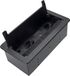 D LIGHT Design Light Inbox - Prise multiple - Multiprise avec 2 prises - USB A et C - 1 HDMI - RJ45 - Multiprise avec rabat - Bloc multiprise encastré caché avec câble de 1,5 mètre - Noir