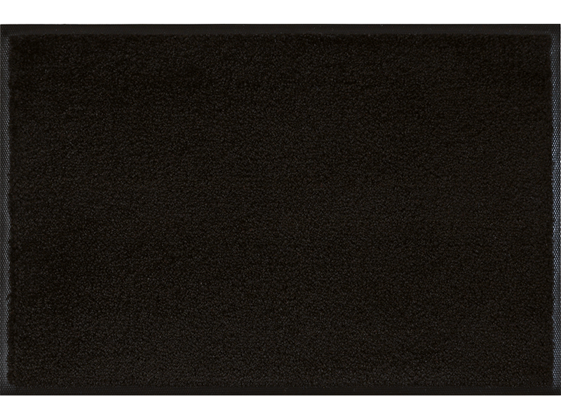 Wash+Dry 003748 Deurmat - Zwart - Rechthoek - 50x50cm - Wasbaar