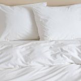 NOUS Living basis dekbedovertrek 1-persoons- wit (140x200 cm)