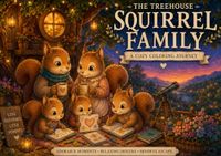 The Treehouse Squirrel Family: Relaxing Woodland Scenes, Hygge Moments & Adorable Squirrel Adventures for Stress Relief and Mindful Coloring