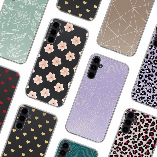 imoshion Hoesje - Geschikt voor Samsung Galaxy A34 (5G) - Design hoesje - Floral Peach