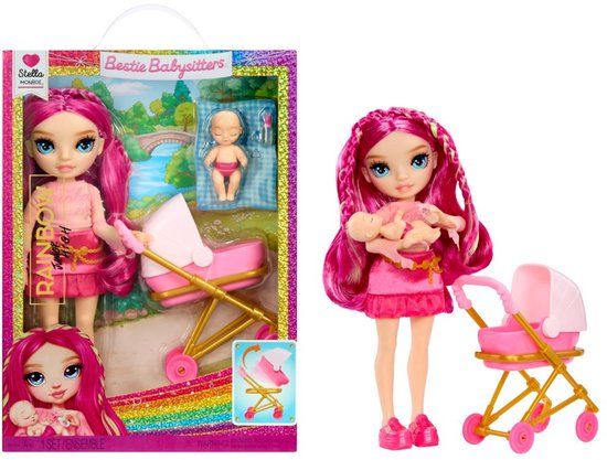 Rainbow High Jr. High™ Bestie Babysitters – Stella Monroe, modepop van 23 cm