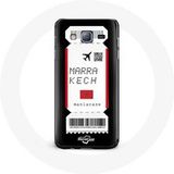 Maniacase Etui voor Samsung Galaxy J5 Air ticket Marrakech Marokko