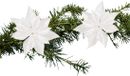 Cosy & Trendy Kerstboomversiering - Witte Kerstster - 2 stuks - 18 cm