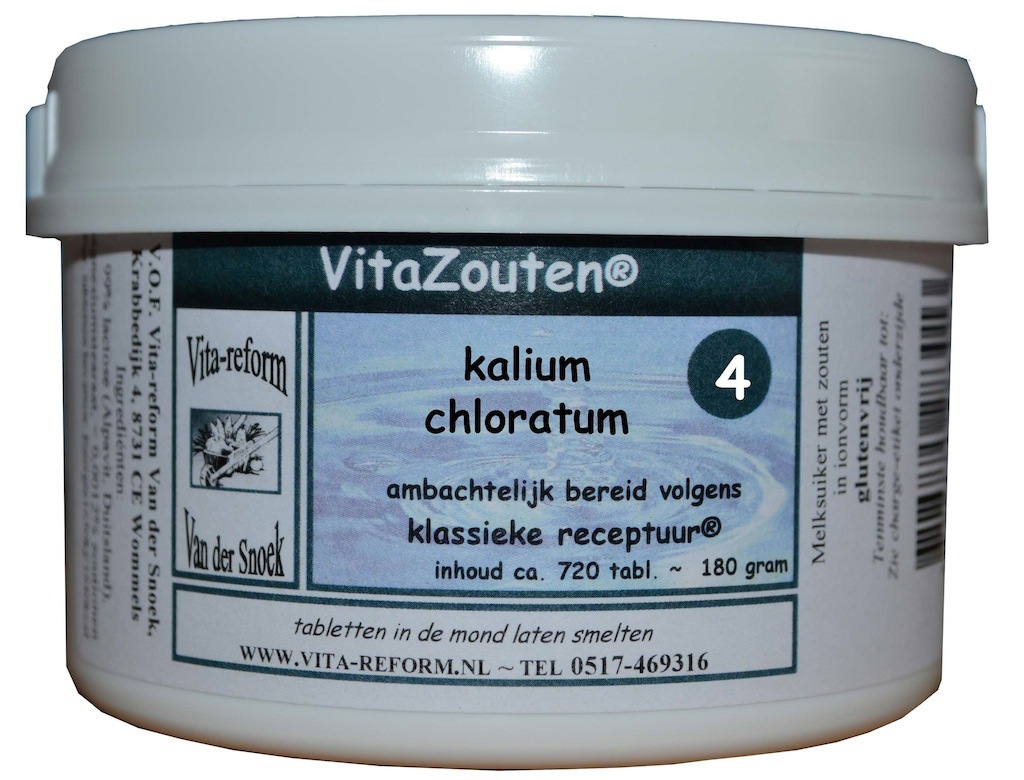 Vita Reform Vita Reform Vitazouten Nr. 4 Kalium Chloratum Muriaticum 720st
