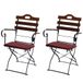 Mendler Lot de 2 chaises de jardin