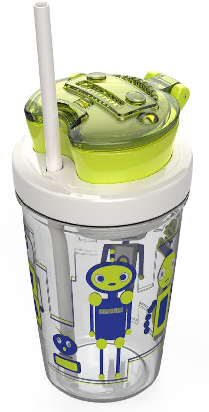 Bueno by Contigo Kambukka/Bueno Snack Tumbler - Kinderfles - 350 ml - Robot/Groen