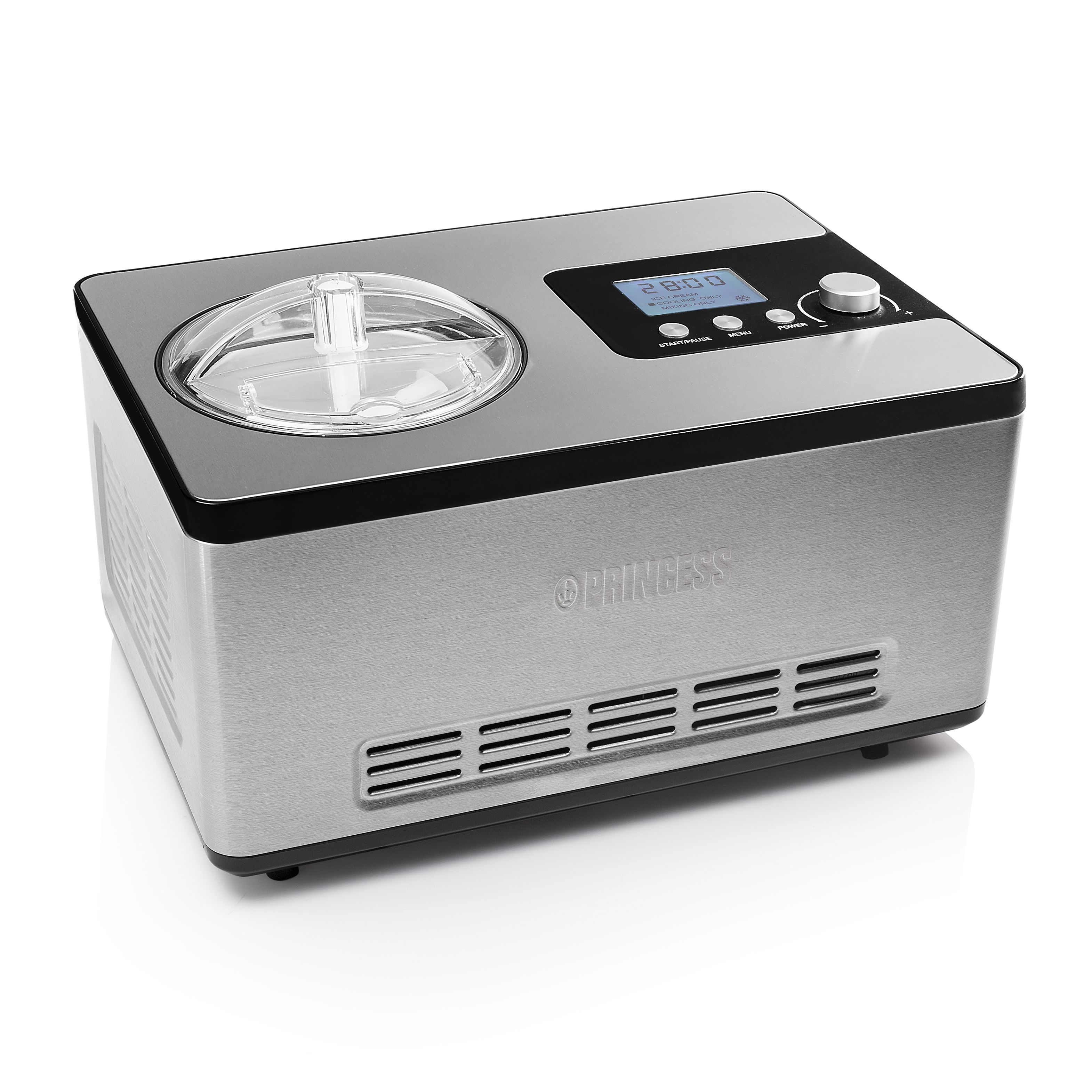 Princess 282604 Ijsmaker Deluxe - Compressor Ice Cream Maker - 2L - Stainless Steel