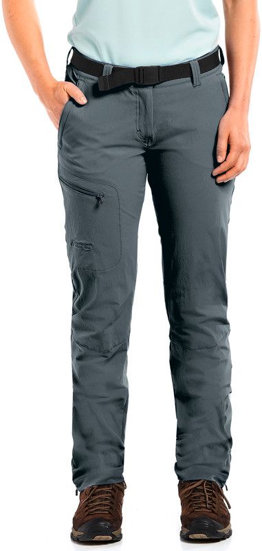 Maier Sports Inara Slim lange broek Dames grijs 36-kort 2018 Trekking- & Wandelbroeken
