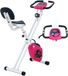HOMCOM Magnetische hometrainer staal 43x97x109cm roze