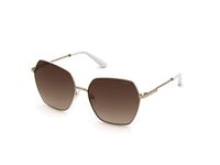 Guess GU7785 zonnebril 32F glanzend bleek goud 63/17/140 dames, Goud/Bruin Shaded