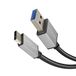 KabelDirekt USB A 3.0 op USB C kabel – 2,0m